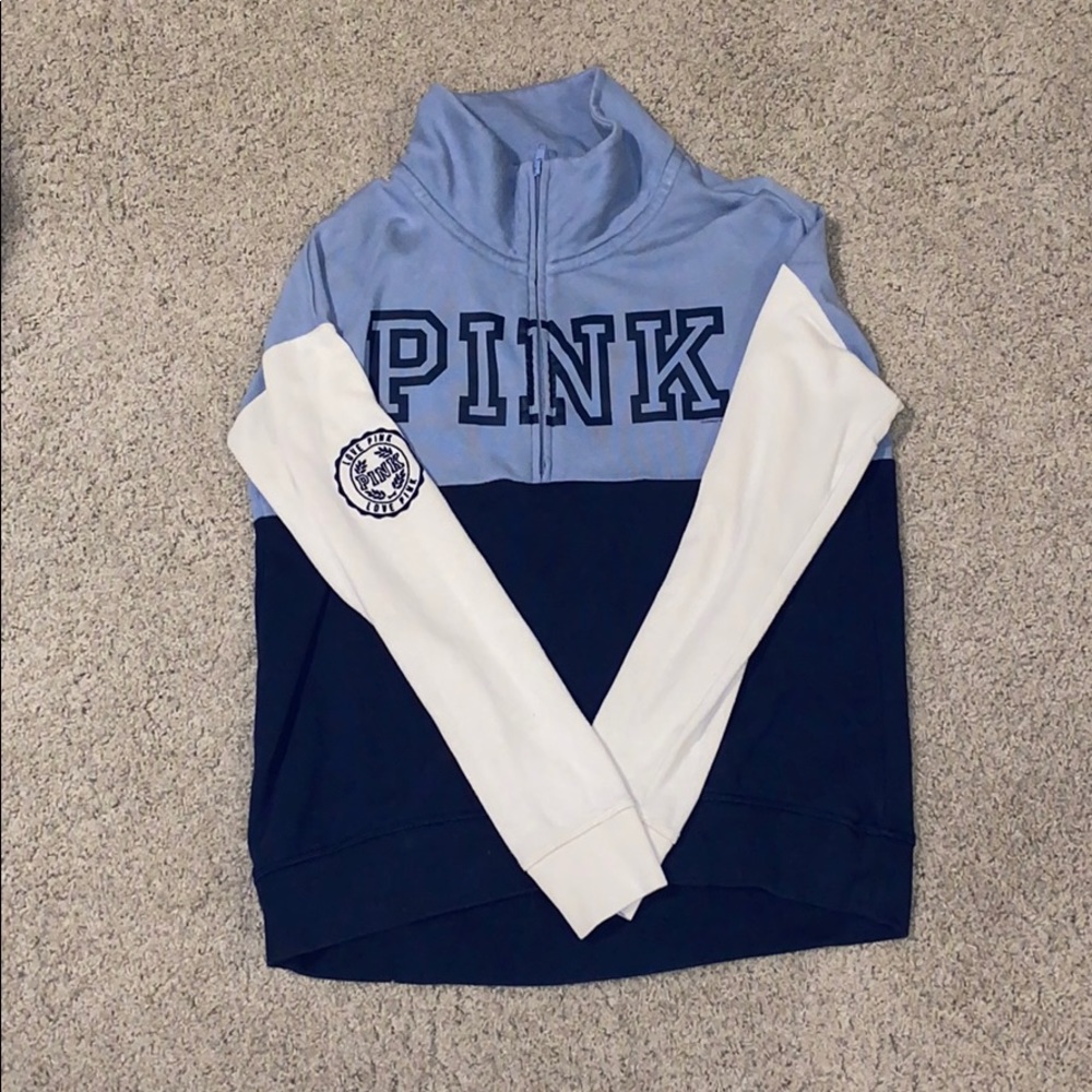 victoria secret (pink) quarter zip